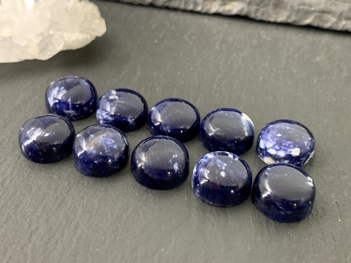 Sodalite round 12mm cabochon