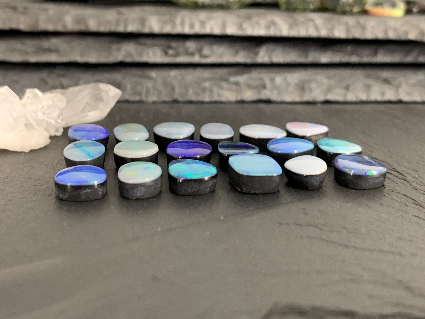 Australian Opal doublet 9-13mm cabochon