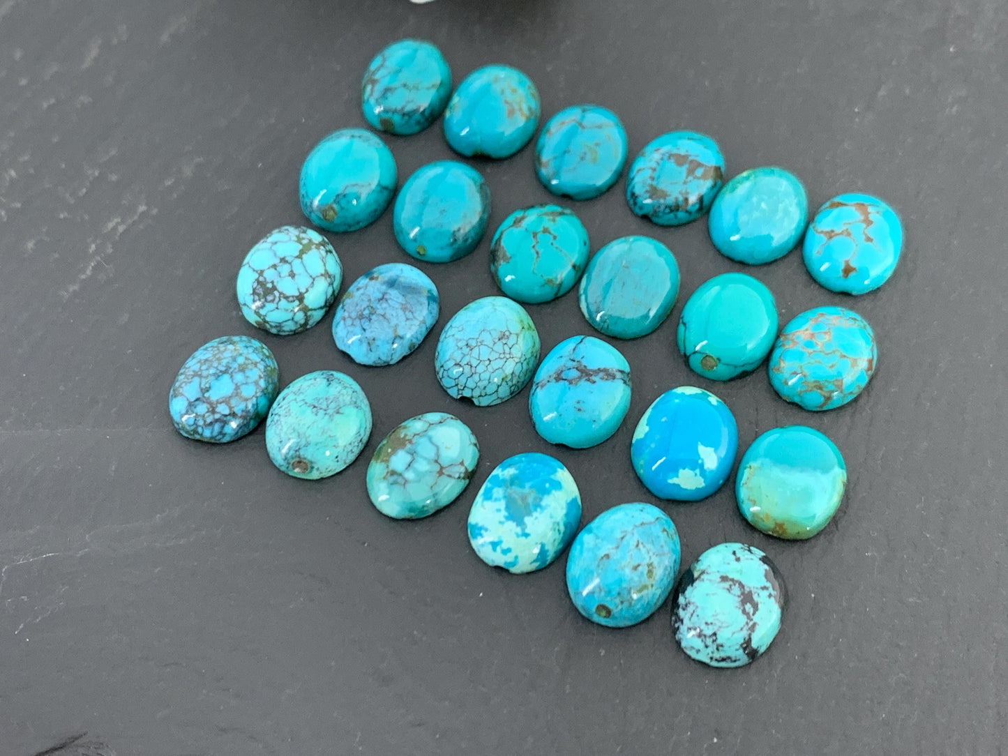 Tibetan Turquoise oval 9x11mm cabochon/ Select your cabochon