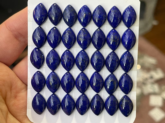 Lapis Lazuli marquise 8x12mm cabochon - Calibrated cabochons