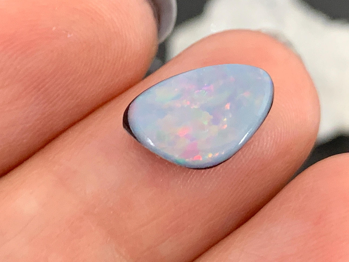 Australian Opal Doublet 7x12x4mm cabochon