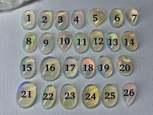 Ethiopian Opal 10-11mm long cabochon