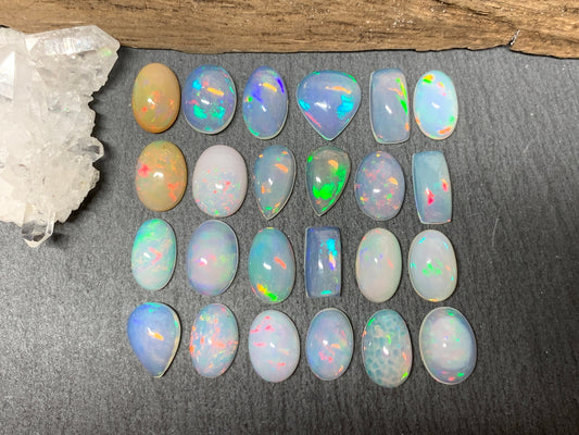 Ethiopian Opal 11-12mm long cabochon