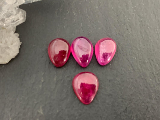 Thailand Pink Sapphire pear 7-10mm long cabochon
