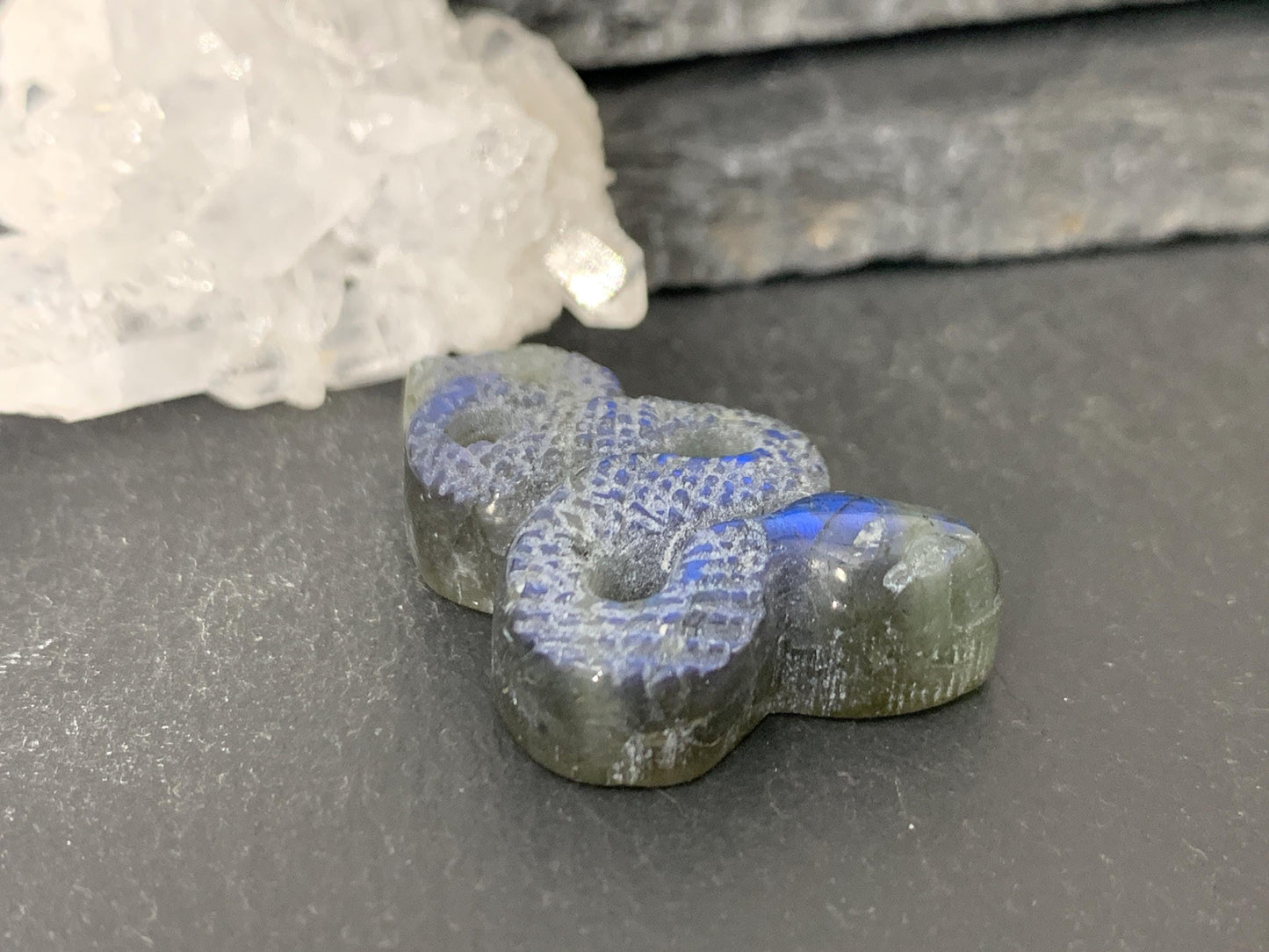 Labradorite Snake Cabochon 31x20mm