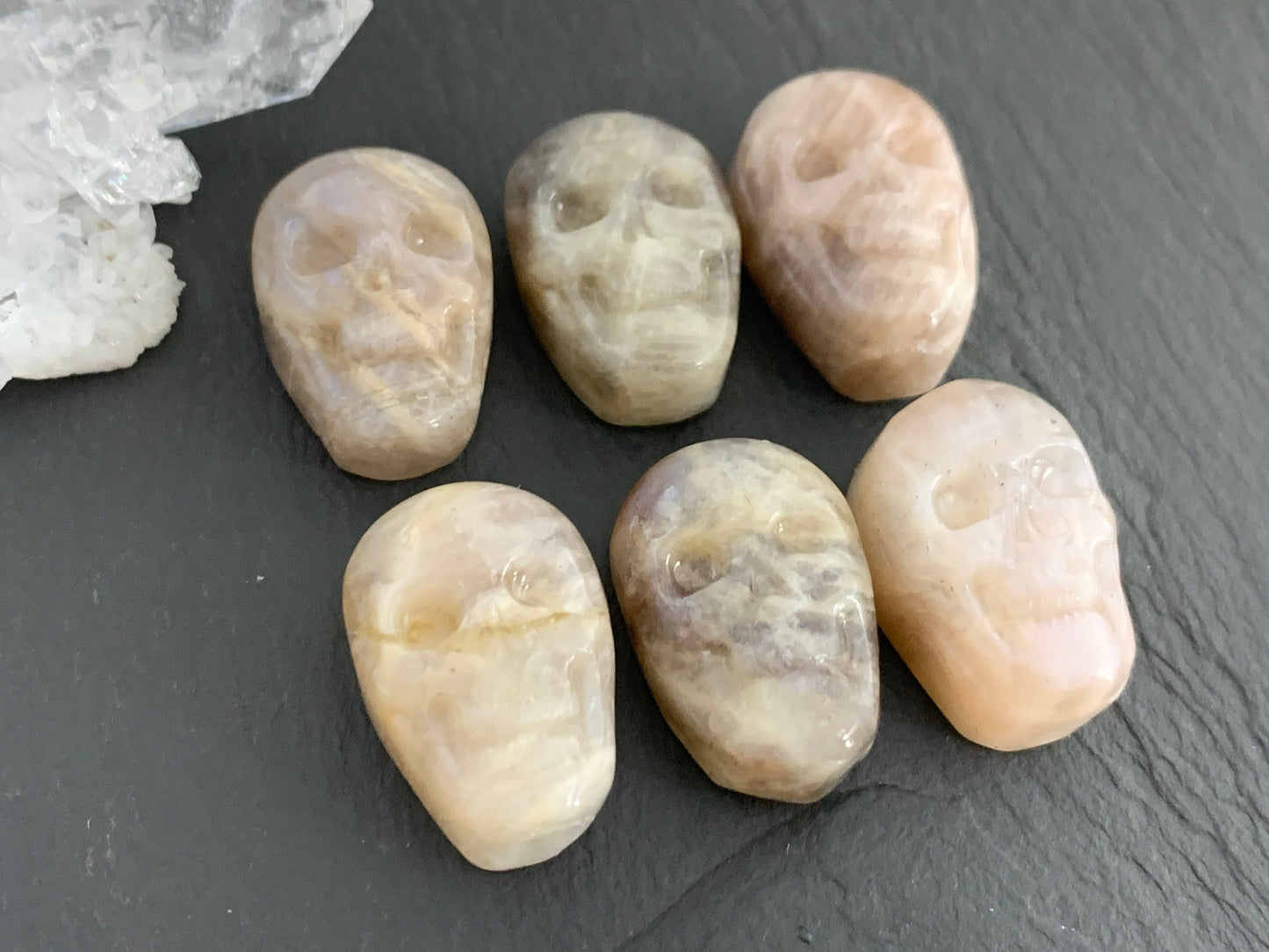 Moonstone Skull 15x22mm Cabochon