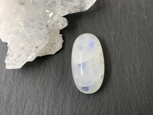 Rainbow Moonstone 23x13x8mm cabochon