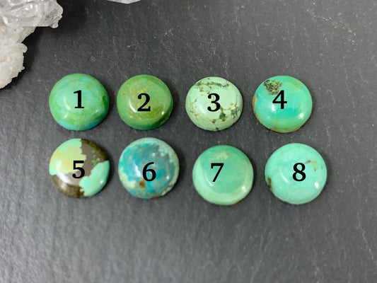 Tibetan Turquoise round 7mm cabochon