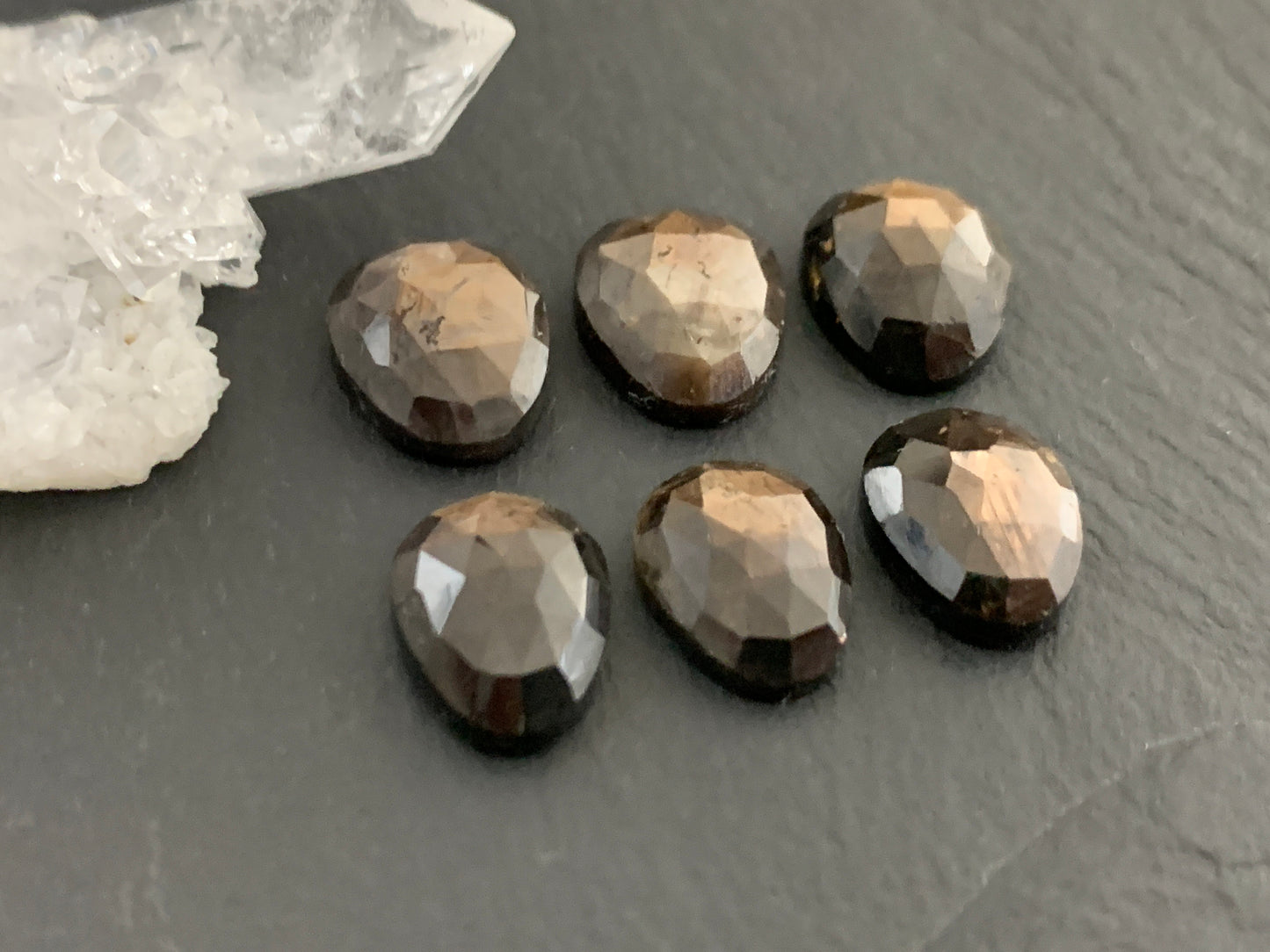 Faceted Star Sapphire 9x12mm, 10x13mm cabochon