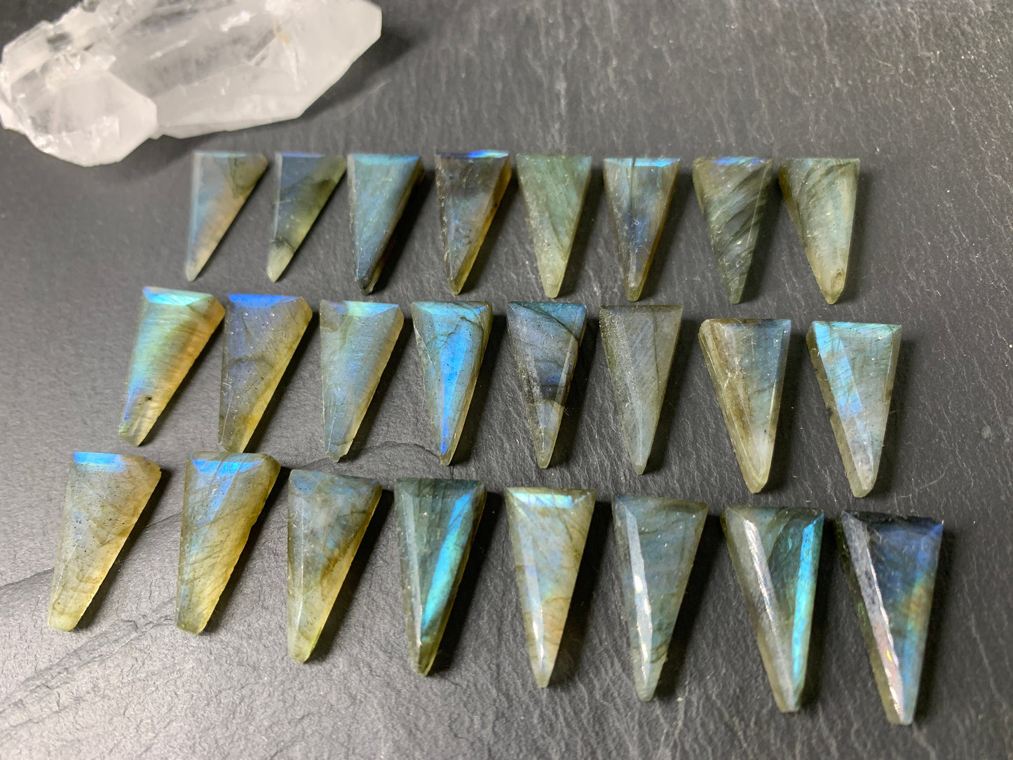 Step Cut Labradorite 10x20mm cabochon - Select your cabochon