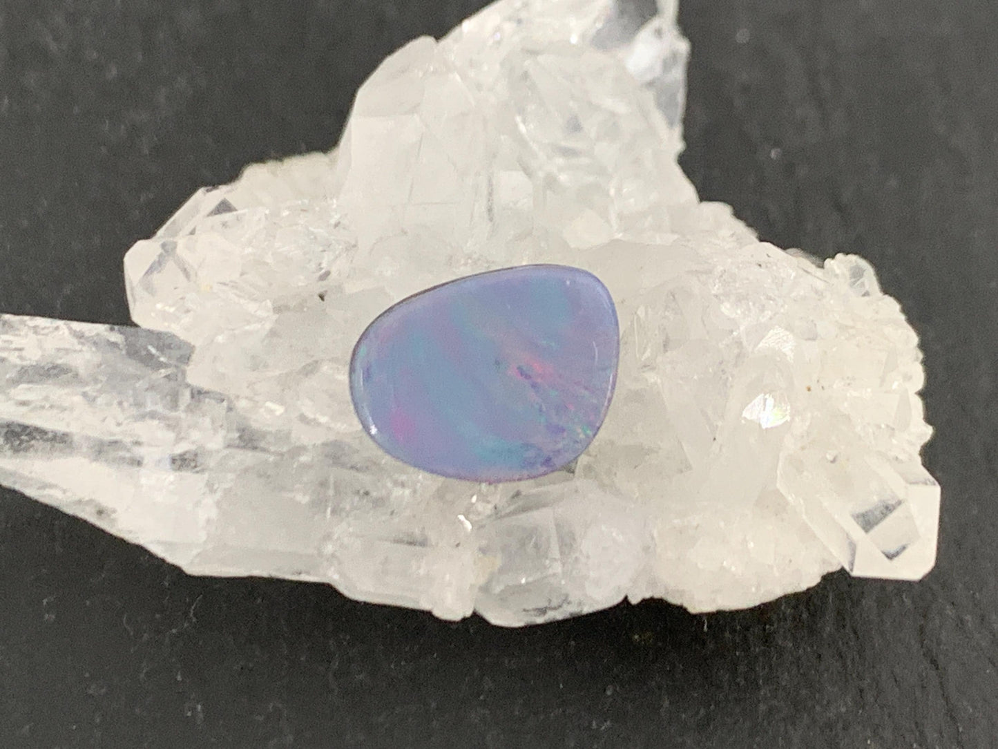 Australian Opal doublet 8x10x4mm cabochon
