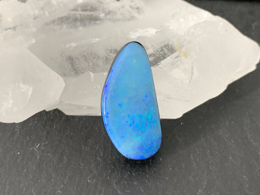 Australian Opal doublet 9x18x5mm cabochon