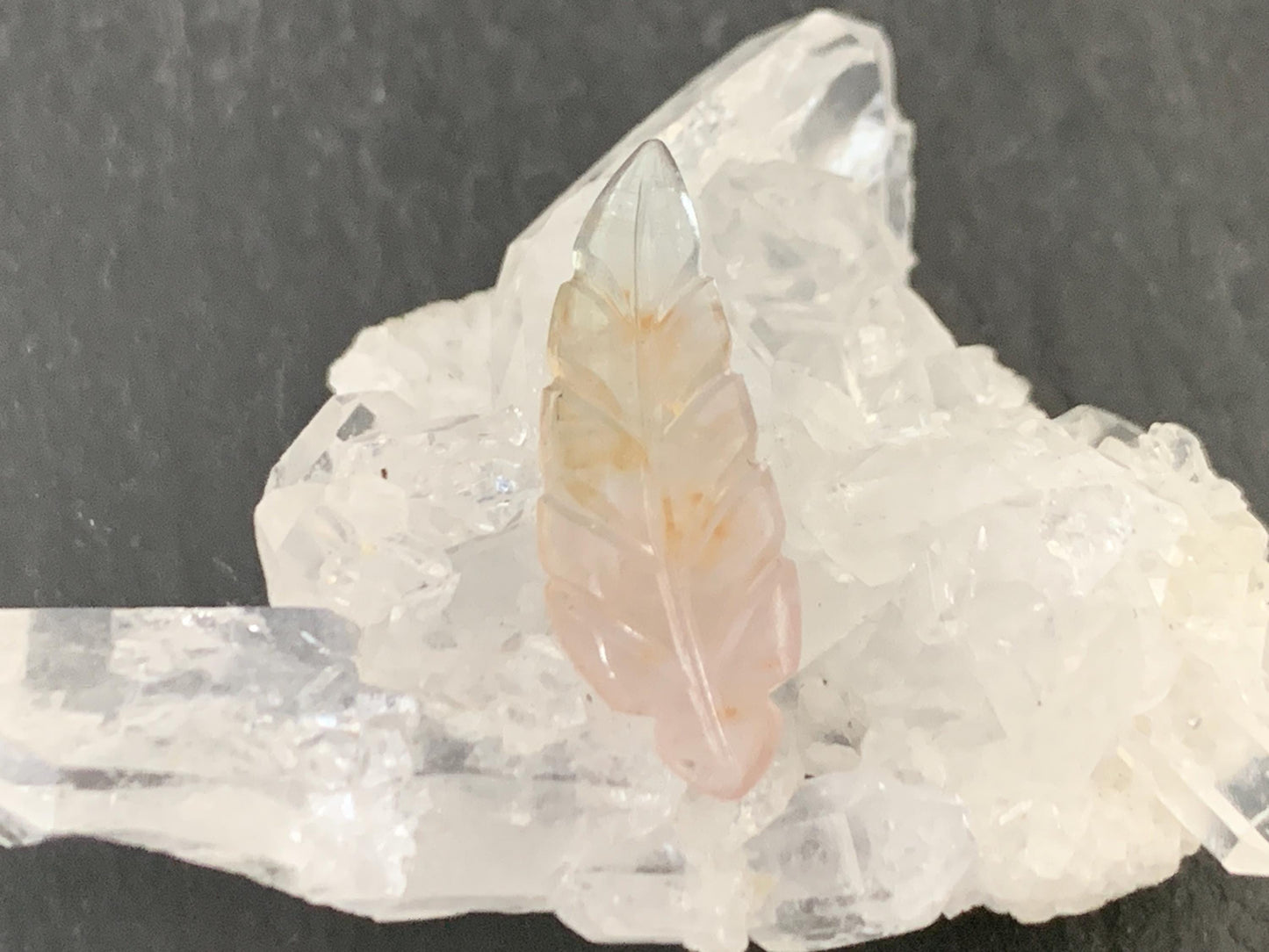 Carved Tourmaline 7x20x4mm cabochon