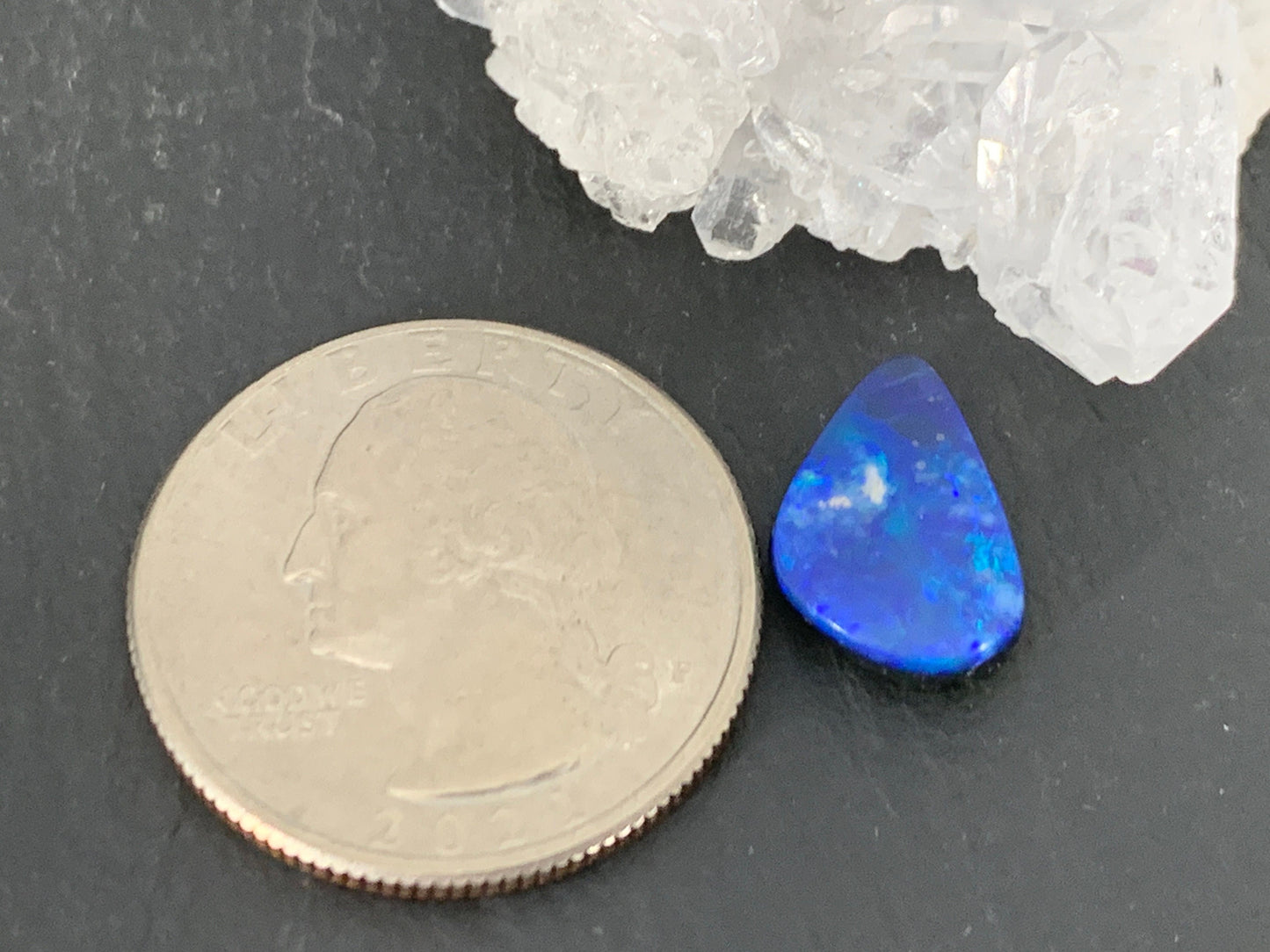 Australian Opal doublet 10x13x3mm cabochon