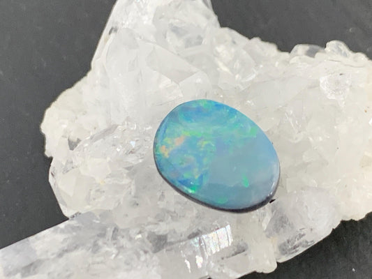 Australian Opal Doublet 8x11x4mm cabochon