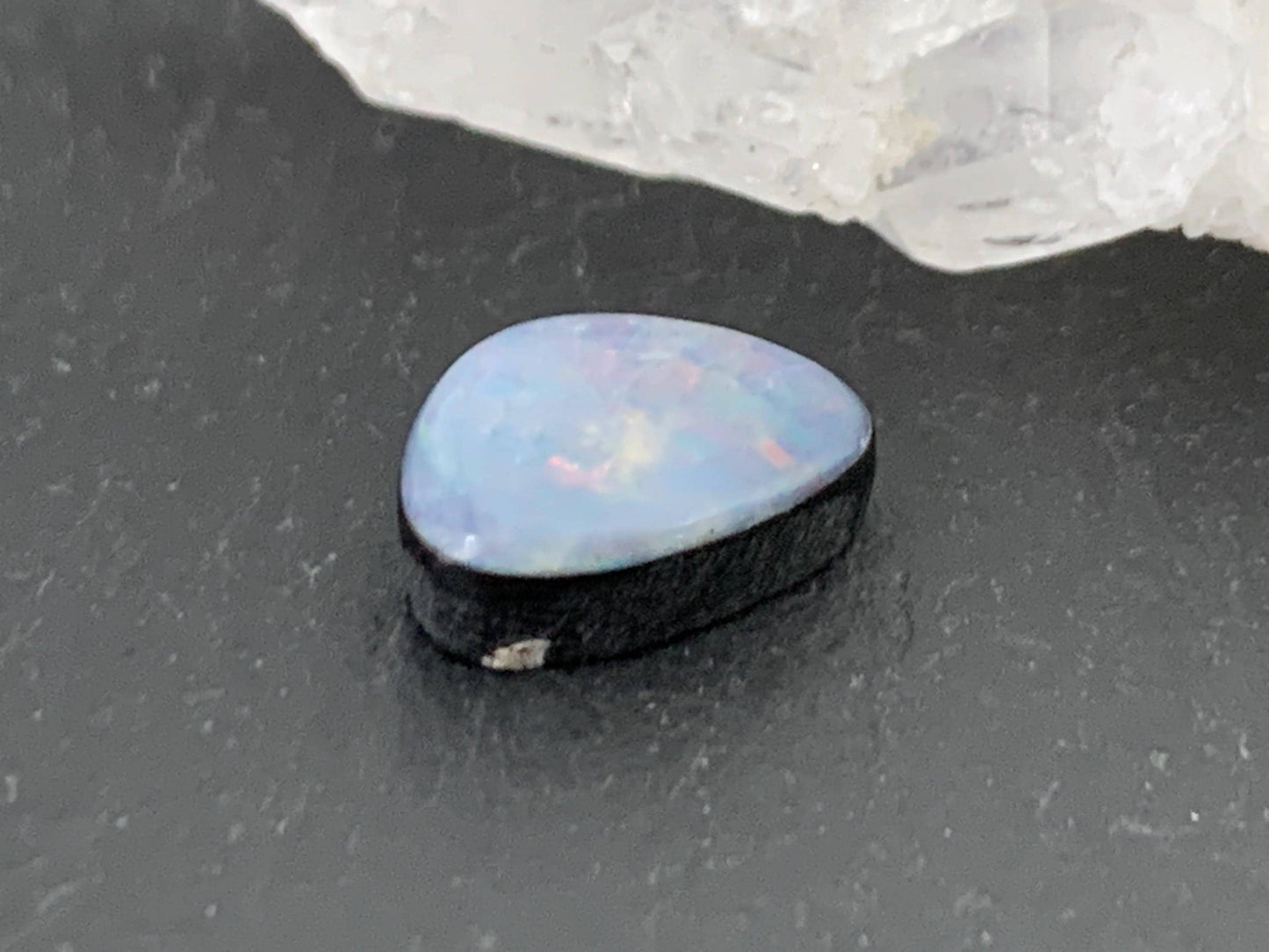 Australian Opal doublet 7x9x3mm cabochon