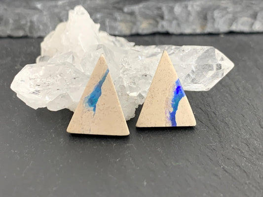 Australian Opal doublet 11x15x3mm pair of cabochons