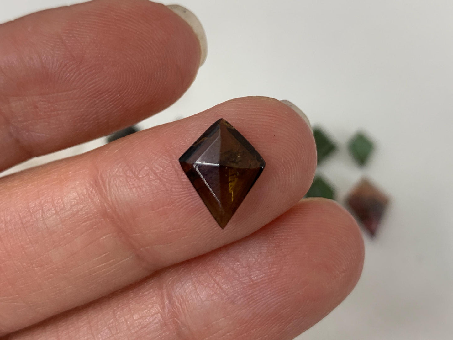 Natural Tourmaline step cut 9-14mm long cabochon