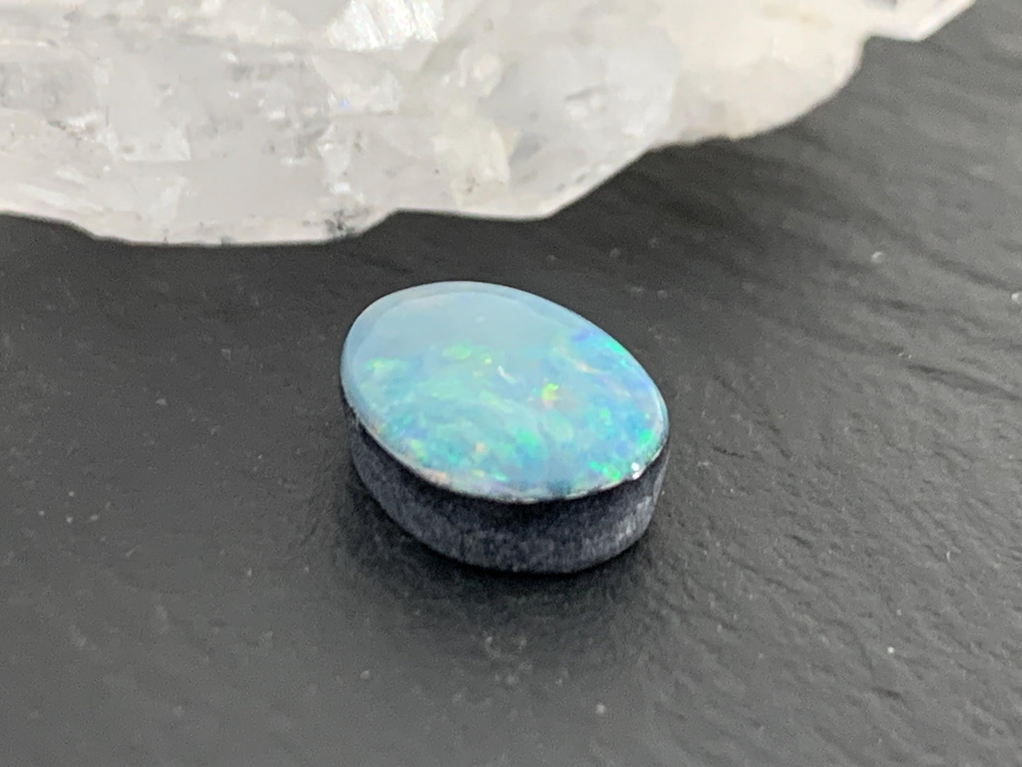 Australian Opal Doublet 8x11x4mm cabochon