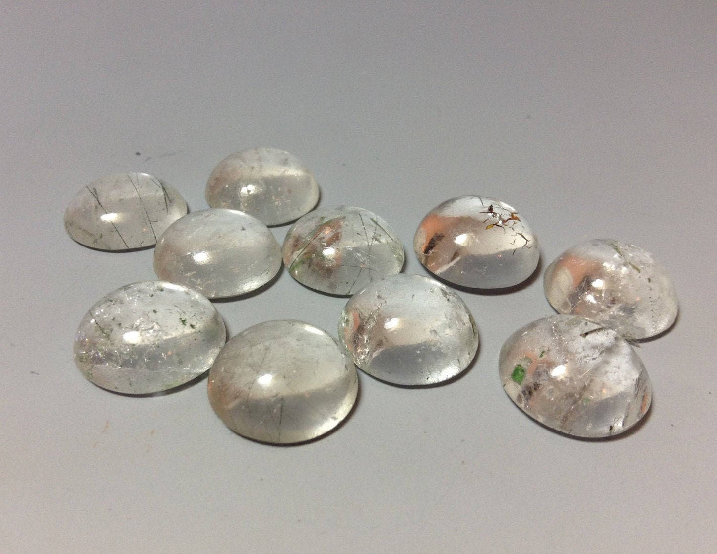 Rutilated Quartz round 13mm cabochon - Calibrated cabochons