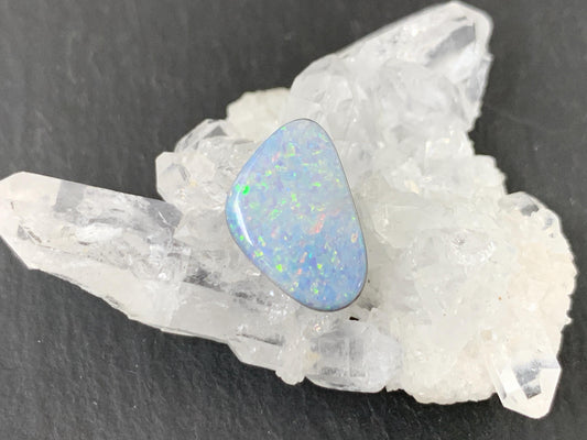 Australian Opal Doublet 9x14x4mm Free Form Cabochon - Natural Gemstone