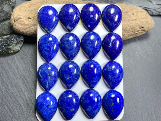 Lapis Lazuli pear 15x20mm cabochon - Calibrated cabochons