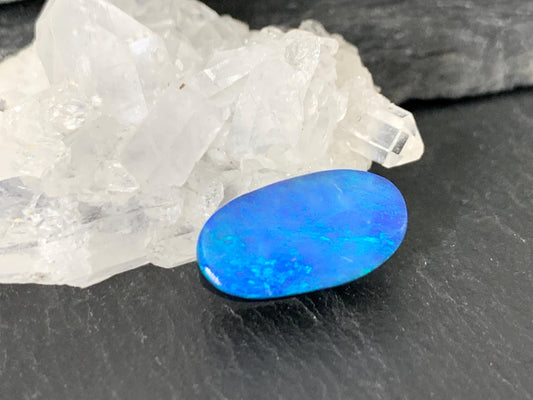 Australian Opal doublet 8x16x5mm cabochon