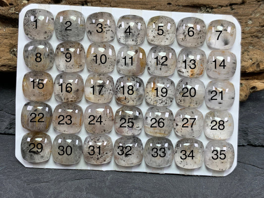 Super 7 square cushion 10mm cabochon - Calibrated cabochons