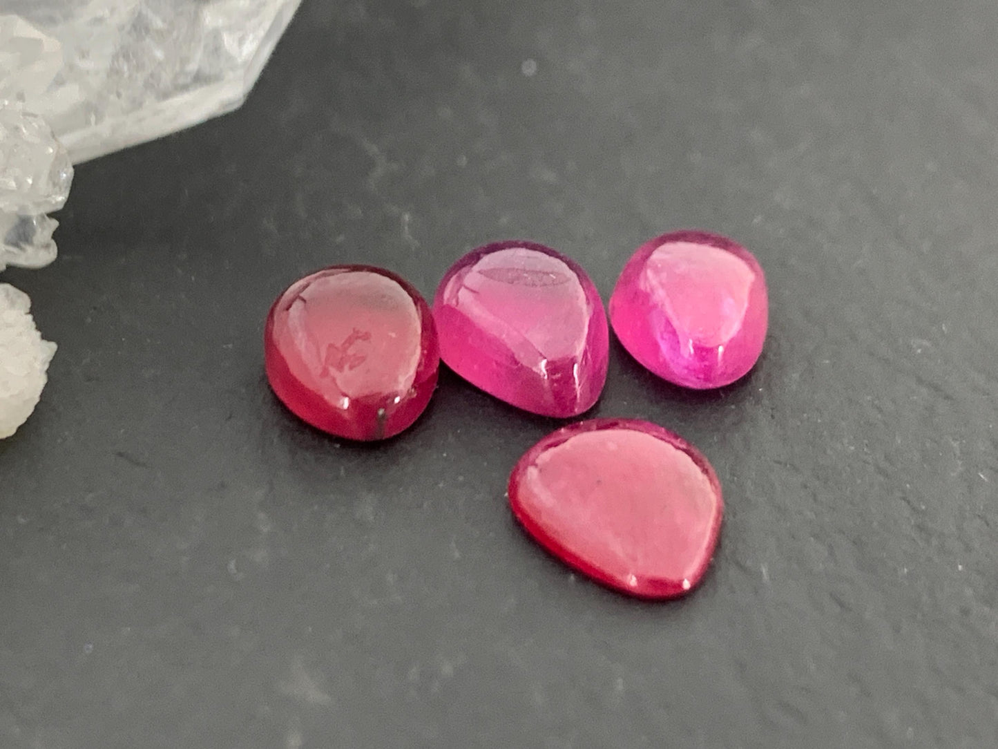 Thailand Pink Sapphire pear 7-10mm long cabochon