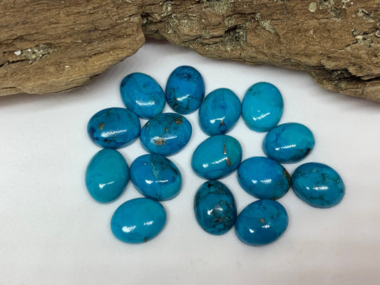 Turquoise cabochon 7x9mm - Calibrated cabochons
