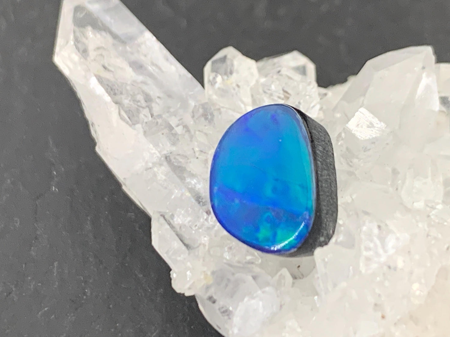 Australian Opal Doublet 8x10x4mm cabochon