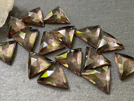 Faceted color changing Alexandrite 10mm cabochon - Cabochons are calibrated