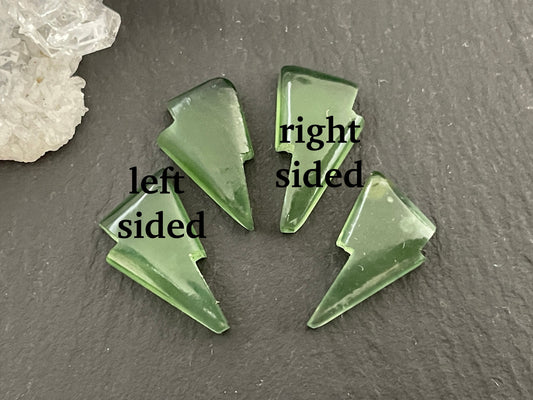 Serpentine lightning bolt 8x14mm cabochon