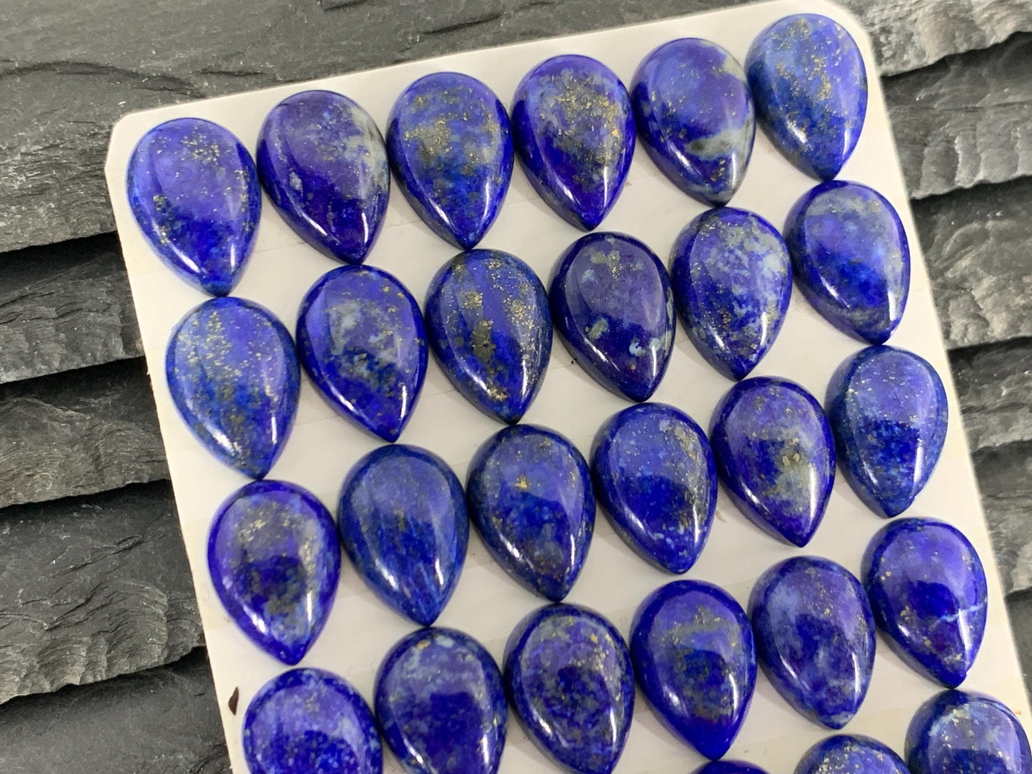 Lapis Lazuli pear 10x14mm Cabochon - Calibrated cabochons