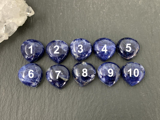 Sodalite pear 12mm cabochon