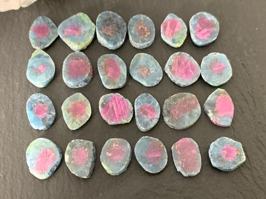 Watermelon Ruby 8-10mm long slice