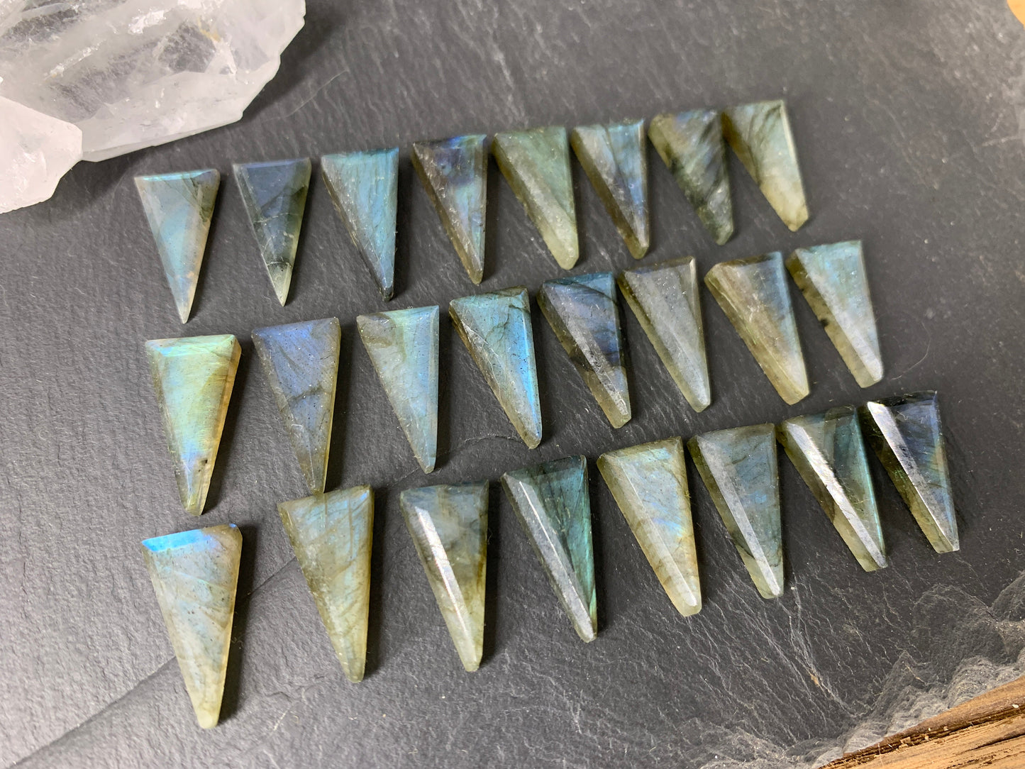 Step Cut Labradorite 10x20mm cabochon - Select your cabochon