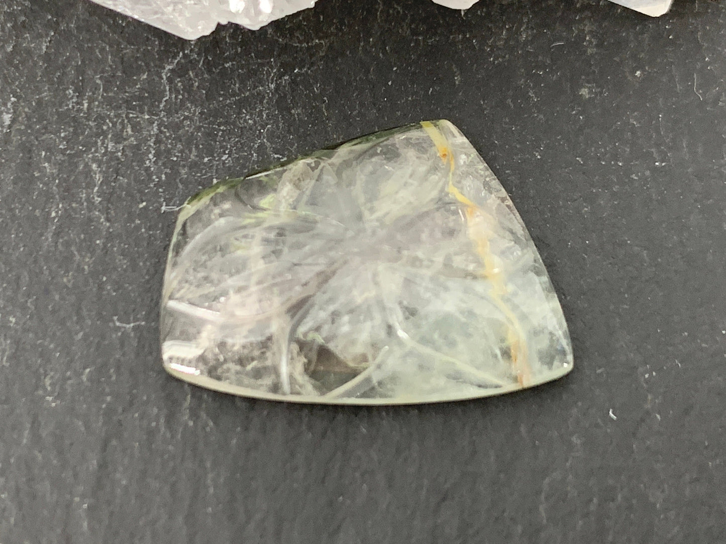 Carved Tourmaline 14x19x4mm cabochon