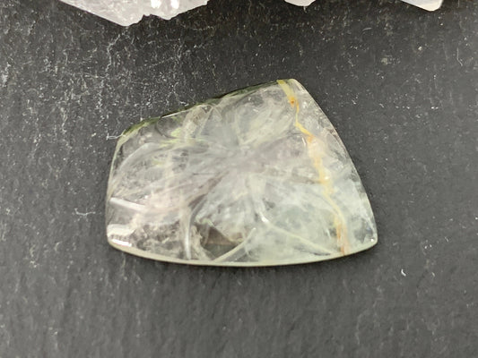 Carved Tourmaline 14x19x4mm cabochon