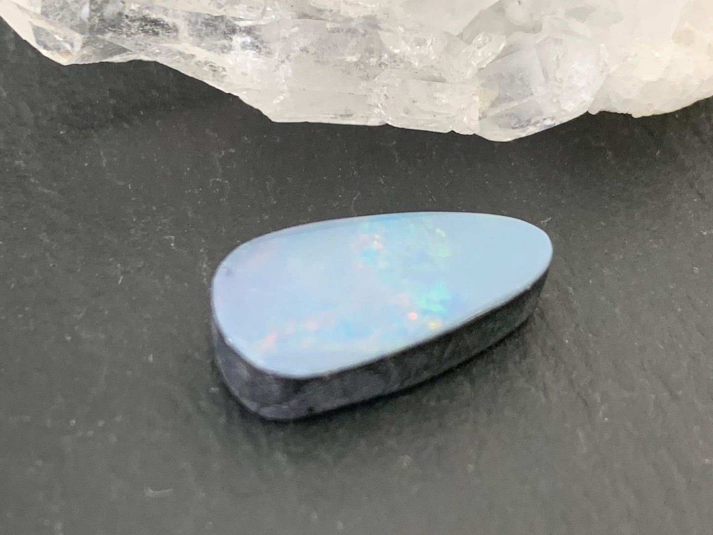Australian Opal doublet 9x17x5mm cabochon