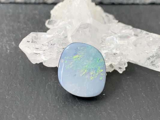 Australian Opal doublet 12x13x4.5mm cabochon