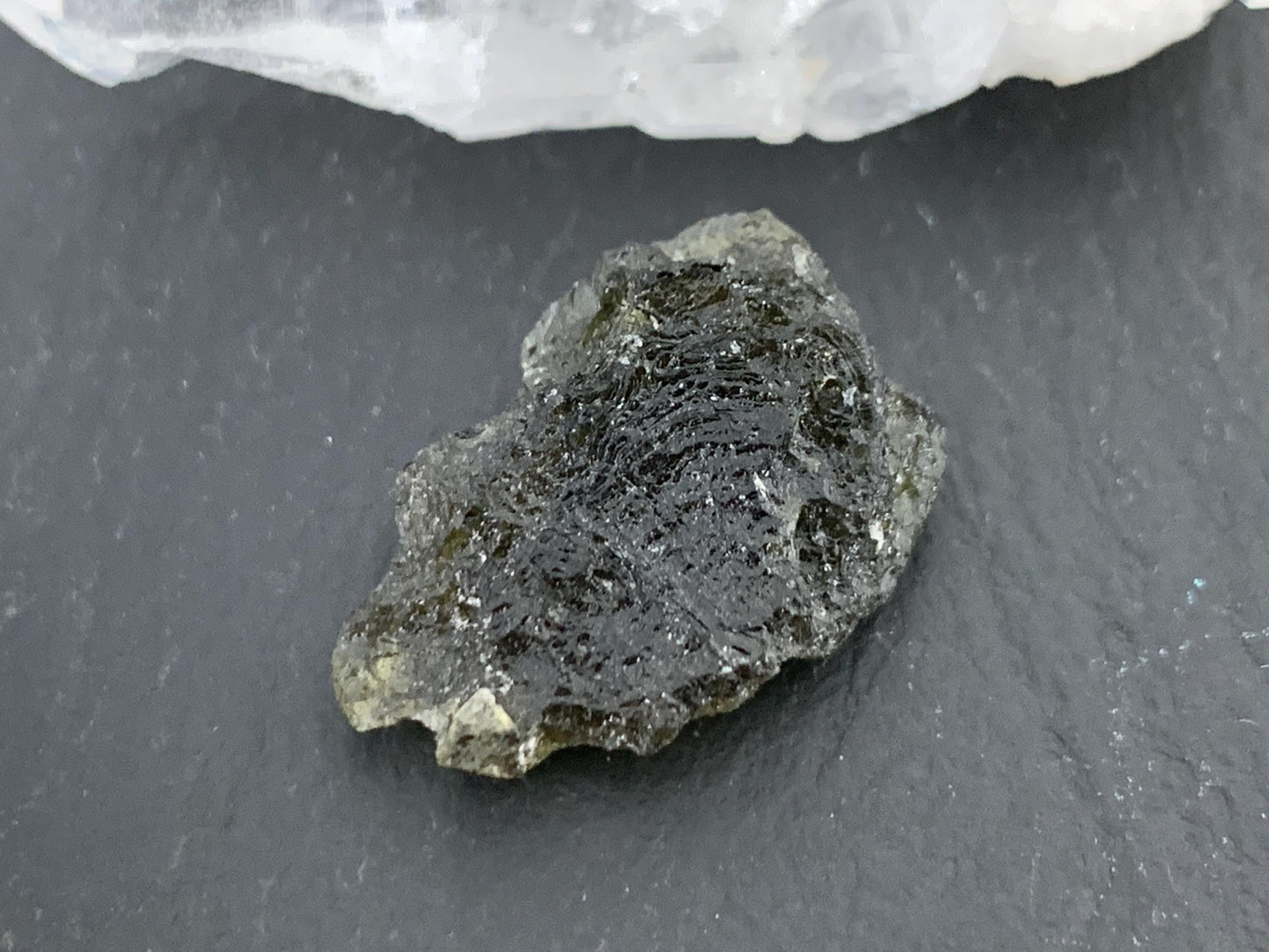 Moldavite Crystal: Natural Rough Stone (Czech Republic, 1.74g)