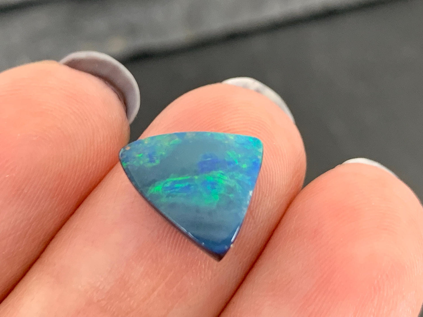 Australian Opal Doublet 10x11x4mm cabochon