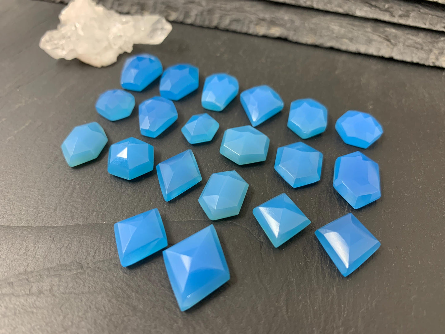 Blue Chalcedony cabochon