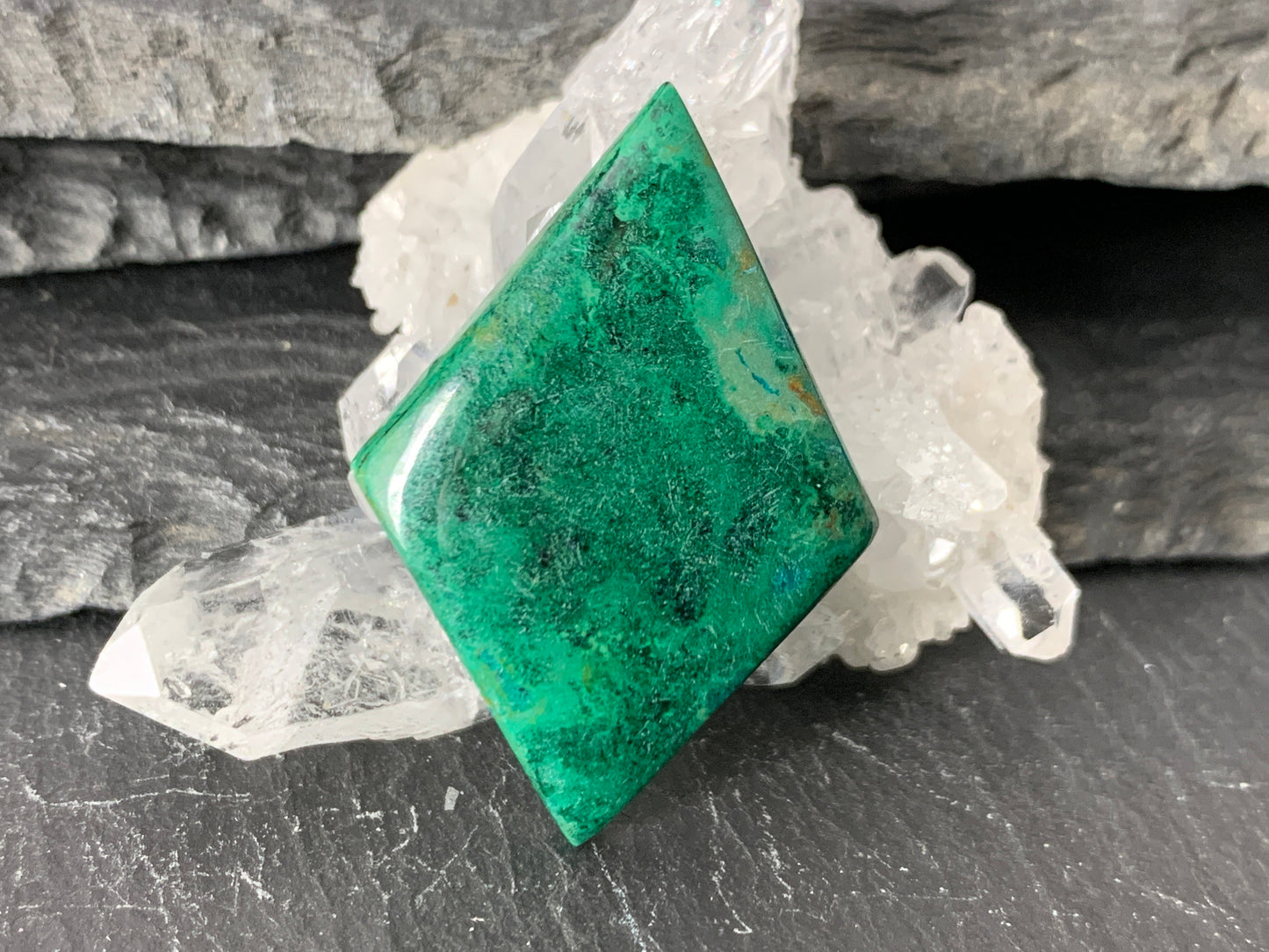 Chrysocolla cabochons 22x33x5mm