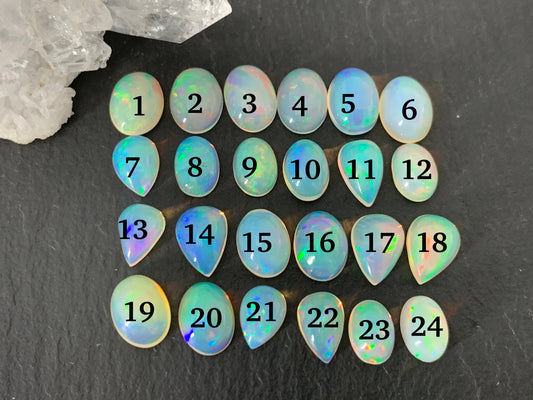 Ethiopian Opal 7-8mm long cabochon-