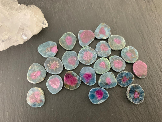 Watermelon Ruby 11mm long slice