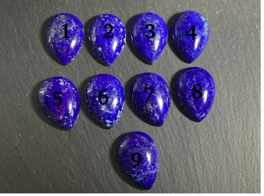 Lapis Lazuli pear 18x25mm cabochon - Calibrated cabochons
