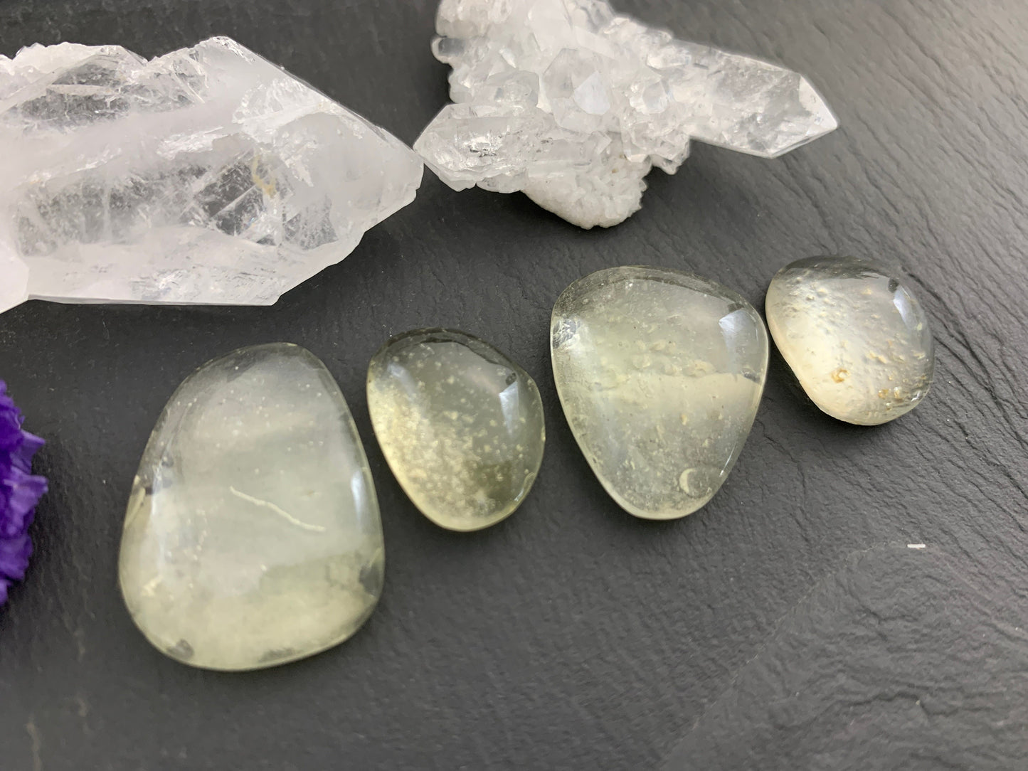 Libyan Desert Glass 19-27mm long cabochon