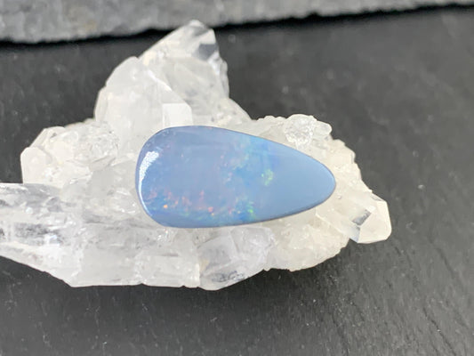 Australian Opal doublet 9x17x5mm cabochon